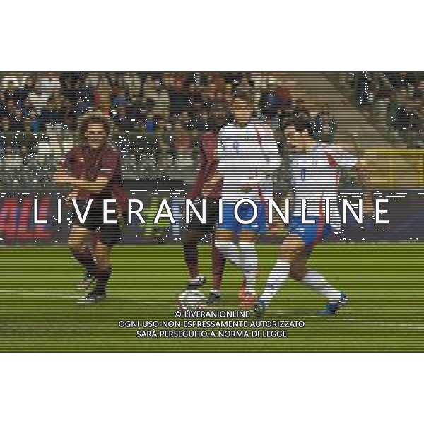 TVEM November 14, 2024 Brussels, Belgium - Belgium vs Italy - UEFA Nations League 2024/25, League A Group A2 match - King Baudouin Stadium. In the pic: Sandro Tonali of Italy scores a goal of 0-1 foto emmanuele-mastrodonato-ag aldo liiverani sas
