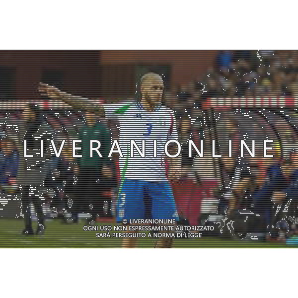 TVEM November 14, 2024 Brussels, Belgium - Belgium vs Italy - UEFA Nations League 2024/25, League A Group A2 match - King Baudouin Stadium. In the pic: Federico Dimarco of Italy foto emmanuele mastrodonato-ag aldo liverani sas