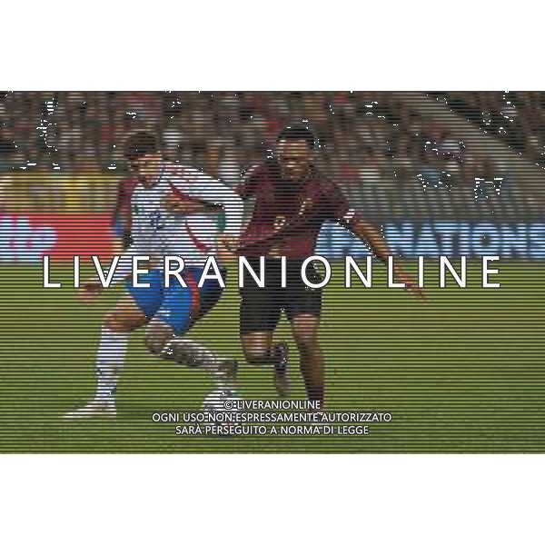 TVEM November 14, 2024 Brussels, Belgium - Belgium vs Italy - UEFA Nations League 2024/25, League A Group A2 match - King Baudouin Stadium. In the pic: Giovanni Di Lorenzo of Italy in action against Lois Openda of Belgium foto emmanuele mastrodonato-ag aldo liverani sas