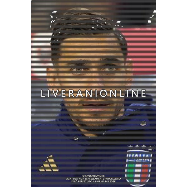 TVEM November 14, 2024 Brussels, Belgium - Belgium vs Italy - UEFA Nations League 2024/25, League A Group A2 match - King Baudouin Stadium. In the pic: Alex Meret of Italy foto emmanuele mastrodonato-ag aldo liverani sas