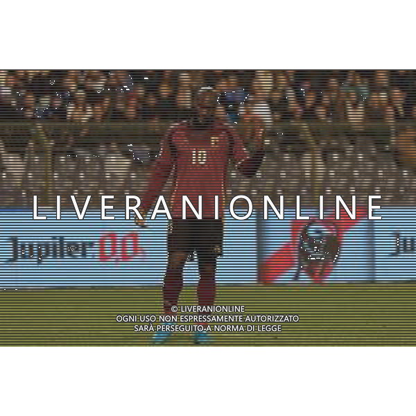 TVEM November 14, 2024 Brussels, Belgium - Belgium vs Italy - UEFA Nations League 2024/25, League A Group A2 match - King Baudouin Stadium. In the pic: Romelu Lukaku of Belgium foto emmanuele mastrodonato-ag aldo liverani sas