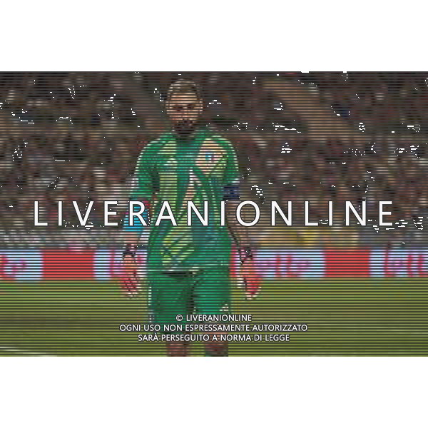 TVEM November 14, 2024 Brussels, Belgium - Belgium vs Italy - UEFA Nations League 2024/25, League A Group A2 match - King Baudouin Stadium. In the pic: Gianluigi Donnarumma of Italy foto emmanuele mastrodonato-ag aldo liverani sas