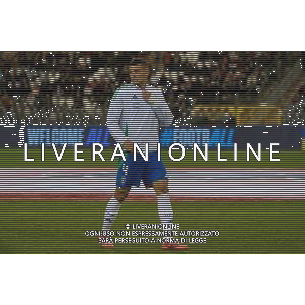 TVEM November 14, 2024 Brussels, Belgium - Belgium vs Italy - UEFA Nations League 2024/25, League A Group A2 match - King Baudouin Stadium. In the pic: Alessandro Buongiorno of Italy foto emmanuele mastrodonato-ag aldo liverani sas