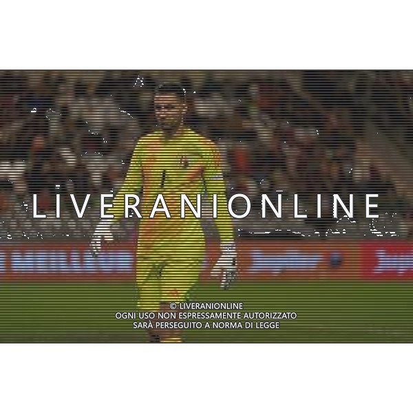 TVEM November 14, 2024 Brussels, Belgium - Belgium vs Italy - UEFA Nations League 2024/25, League A Group A2 match - King Baudouin Stadium. In the pic: Koen Casteels of Belgium foto emmanuele mastrodonato-ag aldo liverani sas