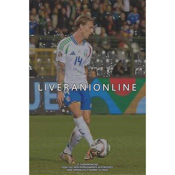 TVEM November 14, 2024 Brussels, Belgium - Belgium vs Italy - UEFA Nations League 2024/25, League A Group A2 match - King Baudouin Stadium. In the pic: Nicolò Rovella of Italy foto emmanuele mastrodonato-ag aldo liverani sas