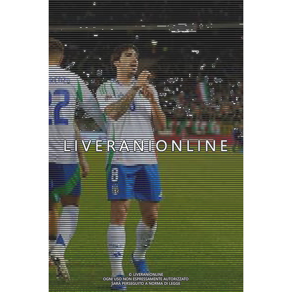 TVEM November 14, 2024 Brussels, Belgium - Belgium vs Italy - UEFA Nations League 2024/25, League A Group A2 match - King Baudouin Stadium. In the pic: Sandro Tonali of Italy celebrates after scoring a goal foto emmanuele mastrodonato-ag aldo liverani sas