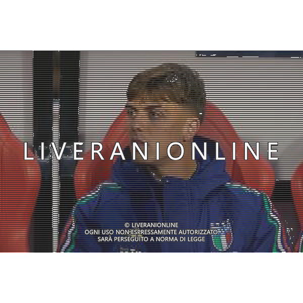 TVEM November 14, 2024 Brussels, Belgium - Belgium vs Italy - UEFA Nations League 2024/25, League A Group A2 match - King Baudouin Stadium. In the pic: Daniel Maldini of Italy foto emmanuele mastrodonato-ag aldo liverani sas