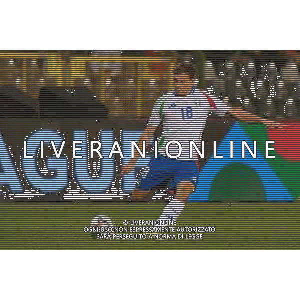 TVEM November 14, 2024 Brussels, Belgium - Belgium vs Italy - UEFA Nations League 2024/25, League A Group A2 match - King Baudouin Stadium. In the pic: Nicolò Barella of Italy FOTO EMMANUELE MASTRODONATO-AG ALDO LIVERANI SAS