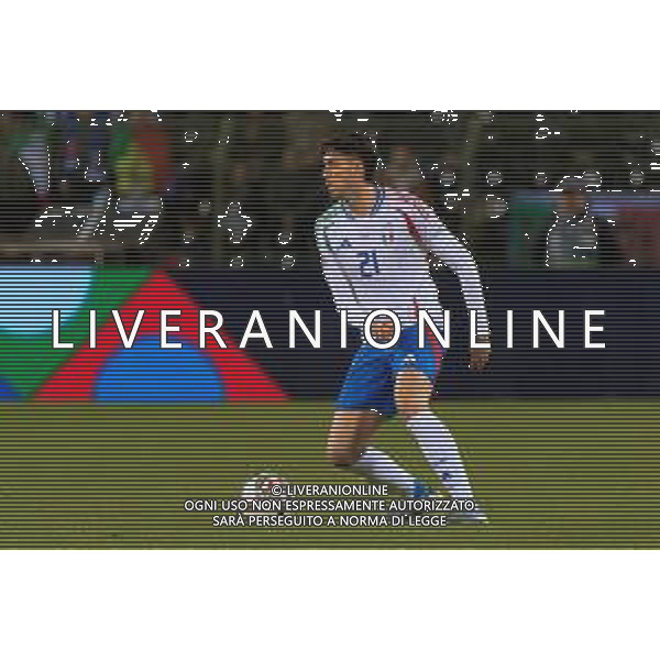 TVEM November 14, 2024 Brussels, Belgium - Belgium vs Italy - UEFA Nations League 2024/25, League A Group A2 match - King Baudouin Stadium. In the pic: Alessandro Bastoni of Italy FOTO EMMANUELE MASTRODONATO-AG ALDO LIVERANI SAS