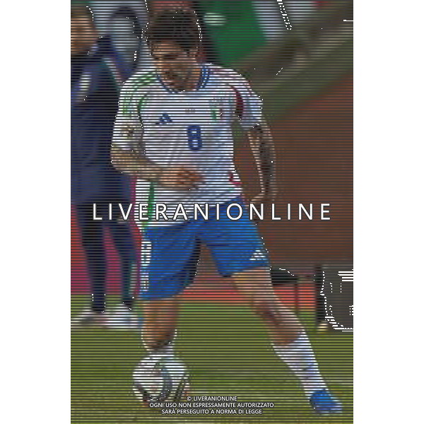 TVEM November 14, 2024 Brussels, Belgium - Belgium vs Italy - UEFA Nations League 2024/25, League A Group A2 match - King Baudouin Stadium. In the pic: Sandro Tonali of Italy FOTO EMMANUELE MASTRODONATO-AG ALDO LIVERANI SAS