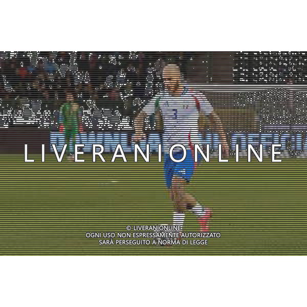 TVEM November 14, 2024 Brussels, Belgium - Belgium vs Italy - UEFA Nations League 2024/25, League A Group A2 match - King Baudouin Stadium. In the pic: Federico Dimarco of Italy FOTO EMMANUELE MASTRODONATO-AG ALDO LIVERANI SAS