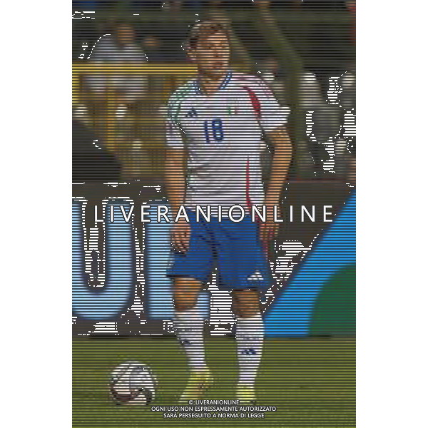 TVEM November 14, 2024 Brussels, Belgium - Belgium vs Italy - UEFA Nations League 2024/25, League A Group A2 match - King Baudouin Stadium. In the pic: Nicolò Barella of Italy FOTO EMMANUELE MASTRODONATO-AG ALDO LIVERANI SAS