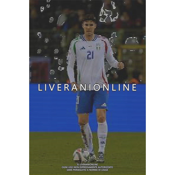TVEM November 14, 2024 Brussels, Belgium - Belgium vs Italy - UEFA Nations League 2024/25, League A Group A2 match - King Baudouin Stadium. In the pic: Alessandro Bastoni of Italy FOTO EMMANUELE MASTRODONATO-AG ALDO LIVERANI SAS