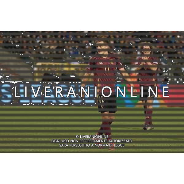 TVEM November 14, 2024 Brussels, Belgium - Belgium vs Italy - UEFA Nations League 2024/25, League A Group A2 match - King Baudouin Stadium. In the pic: Leandro Trossard of Belgium FOTO EMMANUELE MASTRODONATO-AG ALDO LIVERANI SAS