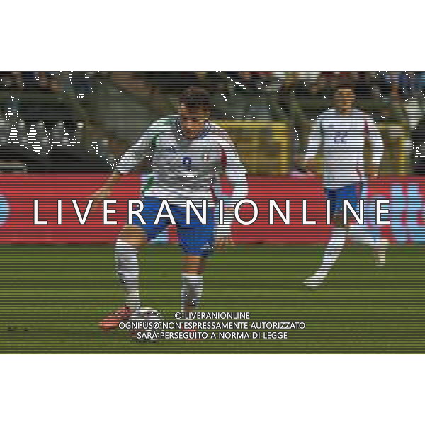 TVEM November 14, 2024 Brussels, Belgium - Belgium vs Italy - UEFA Nations League 2024/25, League A Group A2 match - King Baudouin Stadium. In the pic: Mateo Retegui of Italy FOTO EMMANUELE MASTRODONATO-AG ALDO LIVERANI SAS