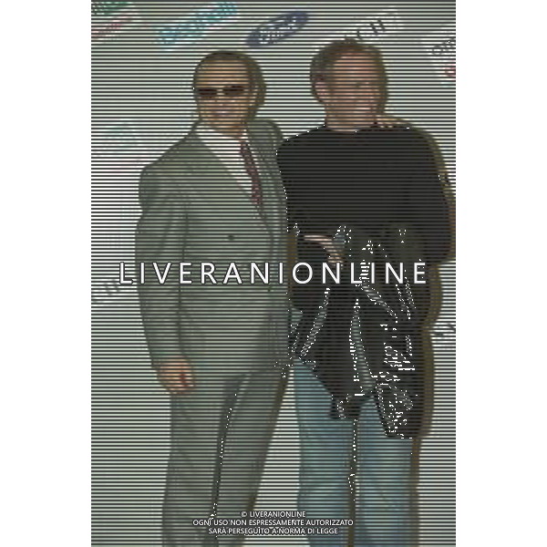 NEG COL-RETROSPETTIVA MICHAEL BOLTON CANTANTE NELLA FOTO MICHAEL BOLTON E TONI RENIS AL FESTIVAL DI SANREMO NELL\'ANNO 1998 AG ALDO LIVERANI SAS