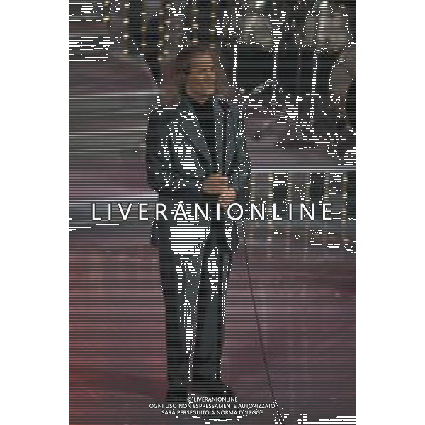 DIAP-RETROSPETTIVA MICHAEL BOLTON CANTANTE NELLA FOTO MICHAEL BOLTON AL FESTIVAL DI SANREMO NELL\'ANNO 1996 AG ALDO LIVERANI SAS