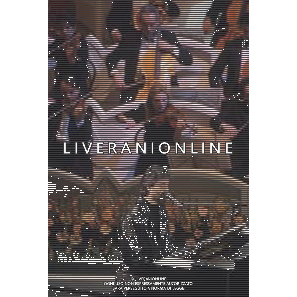 DIAP-RETROSPETTIVA ANDREA BOCELLI CANTANTE NELLA FOTO ANDREA BOCELLI AL FESTIVAL DI SANREMO GIOVANI NELL\'ANNO 1994 AG ALDO LIVERANI SAS 