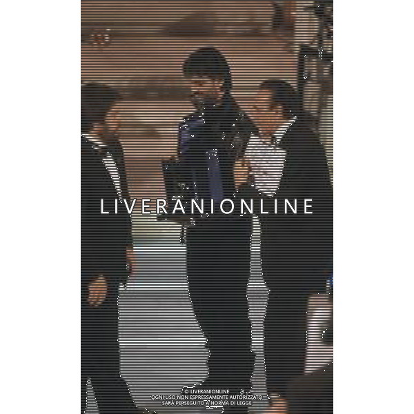 DIAP-RETROSPETTIVA ANDREA BOCELLI CANTANTE NELLA FOTO ANDREA BOCELLI AL FESTIVAL DI SANREMO GIOVANI NELL\'ANNO 1994 CON PIPPO BAUDO AG ALDO LIVERANI SAS 