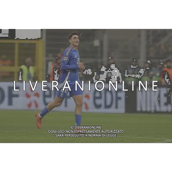 Andrea Cambiaso of Italy celebrates after scoring during Italy vs France, matchday 6 of League A of Uefa Nations League 2025, game at Giuseppe Meazza - San Siro stadium in Milano (MI), Italy, on November 17, 2024. (Photo by Davide Casentini)- AGENZIA ALDO LIVERANI SAS