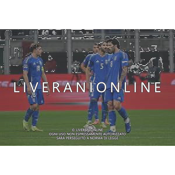Italia vs Francia nella foto delusione Italia dopo il gol subito del 3 a 1 Francia Milano 17-11-2024 Stadio Giuseppe Meazza - San Siro UEFA Nations League - Lega A Gruppo A2 - 6a giornata foto Roberto Garavaglia/Agenzia Aldo Liverani sas- AGENZIA ALDO LIVERANI SAS