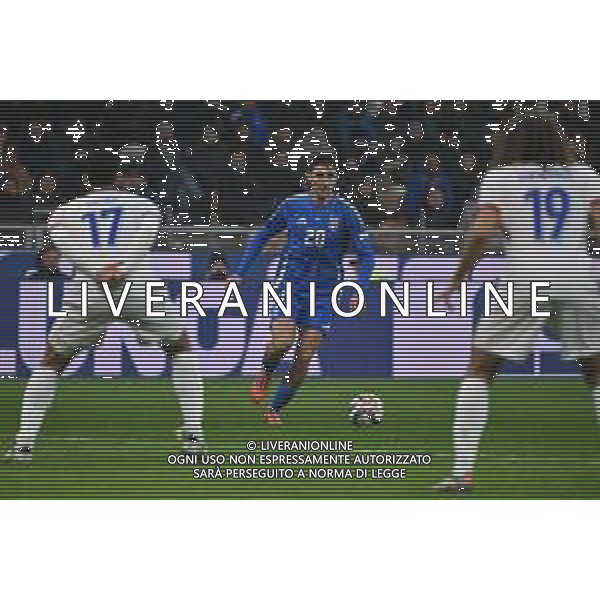 Italia vs Francia nella foto Andrea Cambiaso (Italia) Milano 17-11-2024 Stadio Giuseppe Meazza - San Siro UEFA Nations League - Lega A Gruppo A2 - 6a giornata foto Roberto Garavaglia/Agenzia Aldo Liverani sas- AGENZIA ALDO LIVERANI SAS