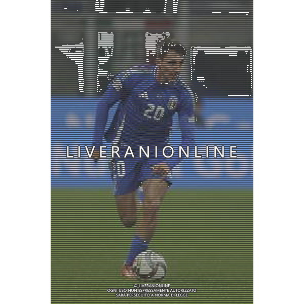 Andrea Cambiasso of Italy play the ball during Italy vs France, matchday 6 of League A of Uefa Nations League 2025, game at Giuseppe Meazza - San Siro stadium in Milano (MI), Italy, on November 17, 2024. (Photo by Davide Casentini)- AGENZIA ALDO LIVERANI SAS