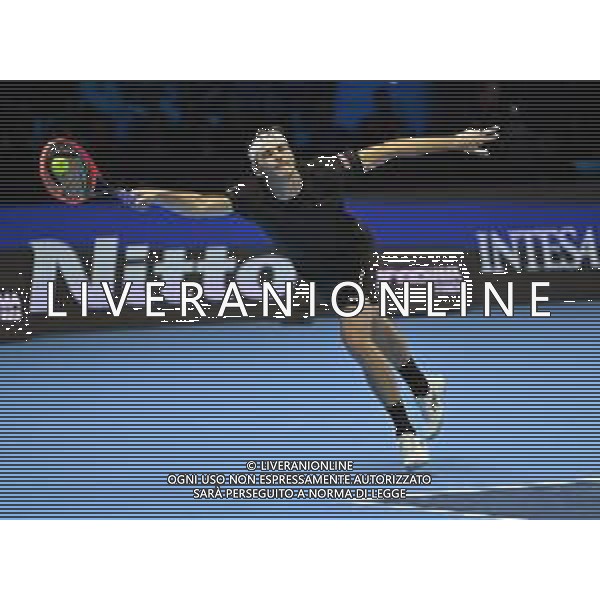 Jannik Sinner - Taylor Fritz Finale - NITTO ATP Finals TENNIS 2024 - TORINO 17.11.2024 Vincitore Jannik Sinner che supera Taylor Fritz con il punteggio di 6-4 6-4 Nella foto Taylor Fritz Foto Mezzelani Ferdinando GMT- AGENZIA ALDO LIVERANI SAS