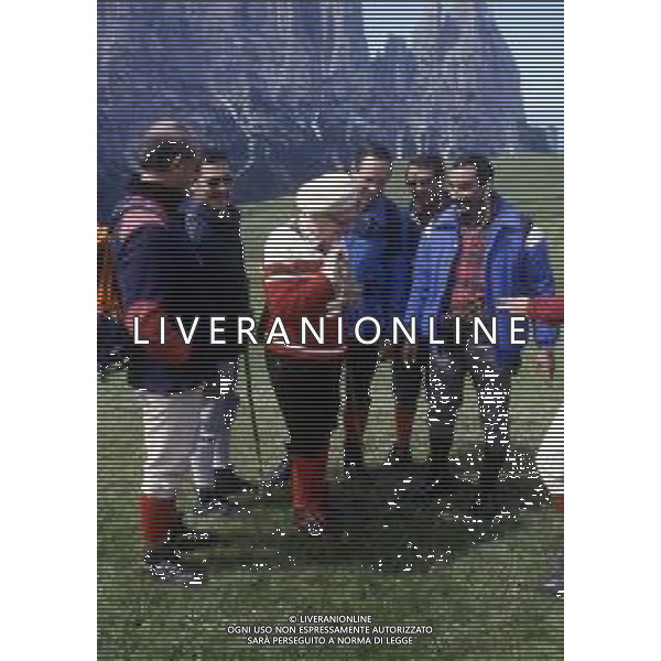 DIAP-RETROSPETTIVA SANDRO PERTINI POLITICO E PRESIDENTE DELLA REPUBBLICA ITALIANA NELLA FOTO SANDRO PERTINI PRESIDENTE DELLA REPUBBLICA ITALIA IN FERIE IN VAL GARDENA NELL\'ANNO 1982 AG ALDO LIVERANI SAS