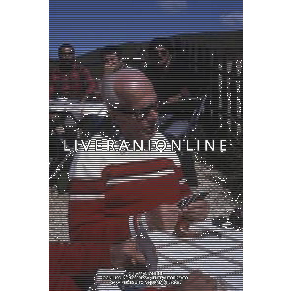 DIAP-RETROSPETTIVA SANDRO PERTINI POLITICO E PRESIDENTE DELLA REPUBBLICA ITALIANA NELLA FOTO SANDRO PERTINI PRESIDENTE DELLA REPUBBLICA ITALIA IN FERIE IN VAL GARDENA NELL\'ANNO 1982 AG ALDO LIVERANI SAS