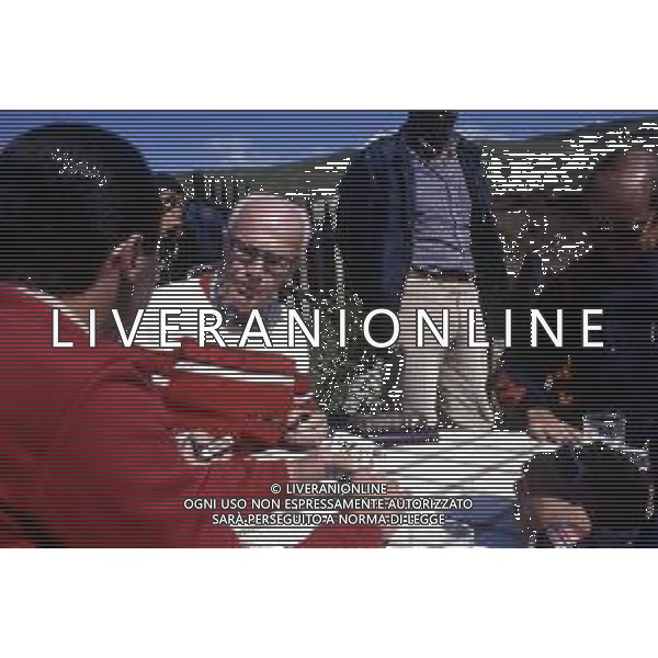 DIAP-RETROSPETTIVA SANDRO PERTINI POLITICO E PRESIDENTE DELLA REPUBBLICA ITALIANA NELLA FOTO SANDRO PERTINI PRESIDENTE DELLA REPUBBLICA ITALIA IN FERIE IN VAL GARDENA NELL\'ANNO 1982 AG ALDO LIVERANI SAS