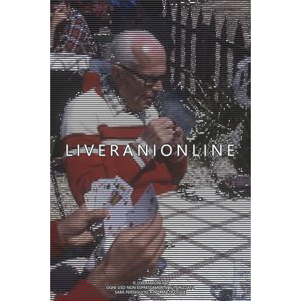 DIAP-RETROSPETTIVA SANDRO PERTINI POLITICO E PRESIDENTE DELLA REPUBBLICA ITALIANA NELLA FOTO SANDRO PERTINI PRESIDENTE DELLA REPUBBLICA ITALIA IN FERIE IN VAL GARDENA NELL\'ANNO 1982 AG ALDO LIVERANI SAS