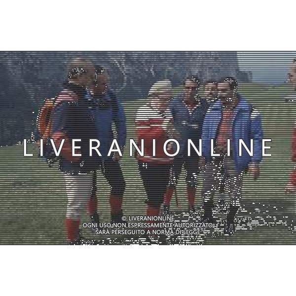 DIAP-RETROSPETTIVA SANDRO PERTINI POLITICO E PRESIDENTE DELLA REPUBBLICA ITALIANA NELLA FOTO SANDRO PERTINI PRESIDENTE DELLA REPUBBLICA ITALIA IN FERIE IN VAL GARDENA NELL\'ANNO 1982 AG ALDO LIVERANI SAS 