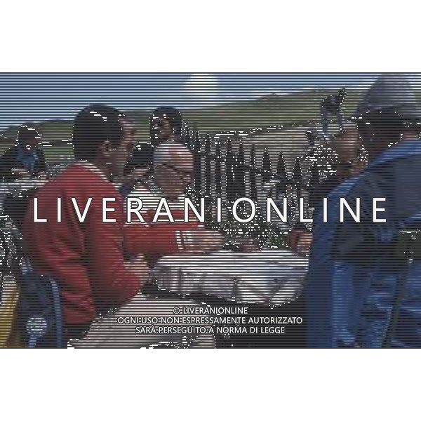 DIAP-RETROSPETTIVA SANDRO PERTINI POLITICO E PRESIDENTE DELLA REPUBBLICA ITALIANA NELLA FOTO SANDRO PERTINI PRESIDENTE DELLA REPUBBLICA ITALIA IN FERIE IN VAL GARDENA NELL\'ANNO 1982 AG ALDO LIVERANI SAS 