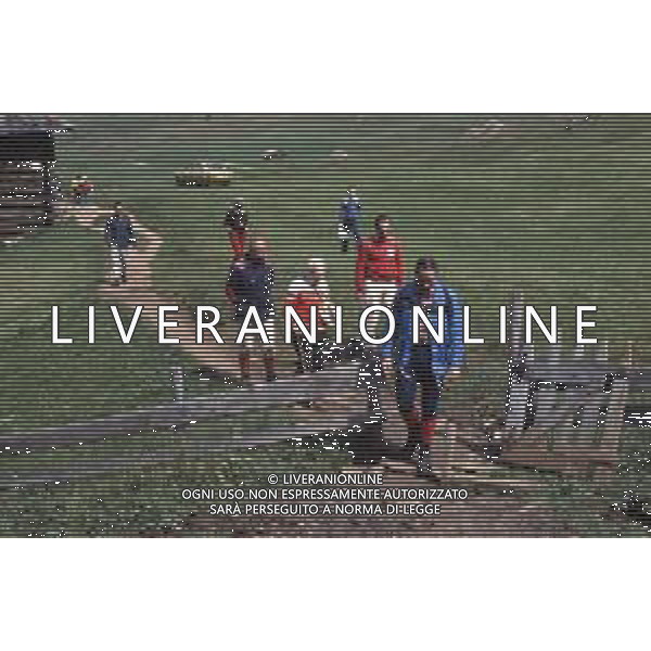 DIAP-RETROSPETTIVA SANDRO PERTINI POLITICO E PRESIDENTE DELLA REPUBBLICA ITALIANA NELLA FOTO SANDRO PERTINI PRESIDENTE DELLA REPUBBLICA ITALIA IN FERIE IN VAL GARDENA NELL\'ANNO 1982 AG ALDO LIVERANI SAS 