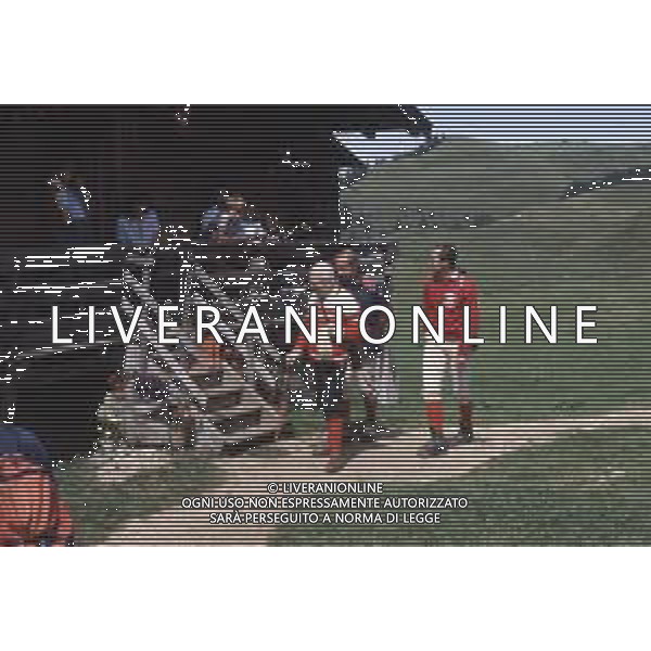 DIAP-RETROSPETTIVA SANDRO PERTINI POLITICO E PRESIDENTE DELLA REPUBBLICA ITALIANA NELLA FOTO SANDRO PERTINI PRESIDENTE DELLA REPUBBLICA ITALIA IN FERIE IN VAL GARDENA NELL\'ANNO 1982 AG ALDO LIVERANI SAS 