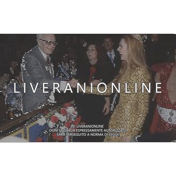 DIAP-RETROSPETTIVA SANDRO PERTINI POLITICO E PRESIDENTE DELLA REPUBBLICA ITALIANA NELLA FOTO SANDRO PERTINI CON AMBRA ORFEI AL CIRCO ORFEI NELL\'ANNO 1984 AG ALDO LIVERANI SAS  