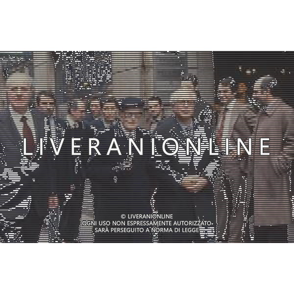 DIAP-RETROSPETTIVA SANDRO PERTINI POLITICO E PRESIDENTE DELLA REPUBBLICA ITALIANA NELLA FOTO SANDRO PERTINI IN VISITA A MILANO NELL\'ANNO 1979 AG ALDO LIVERANI SAS
