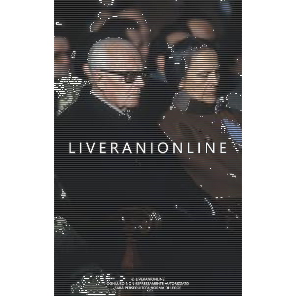 DIAP-RETROSPETTIVA SANDRO PERTINI POLITICO E PRESIDENTE DELLA REPUBBLICA ITALIANA NELLA FOTO SANDRO PERTINI CON NILDE IOTTI A BOLOGNA NELL\'ANNO 1984 AI FUNERALI DELLE VITTIME DELLA STRAGE DEL TRENO 904 AG ALDO LIVERANI SAS