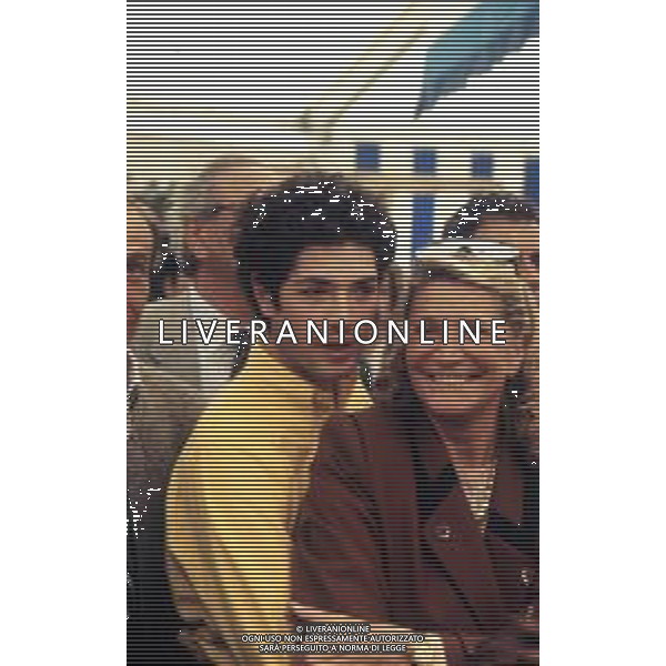 DIA-RETROSPETTIVA MARTA VACONDIO CONTESSA MARZOTTO NELLA FOTO MARTA MARZOTTO CON IL FIGLIO MATTEO NELL’ANNO 1990 AG ALDO LIVERANI SAS
