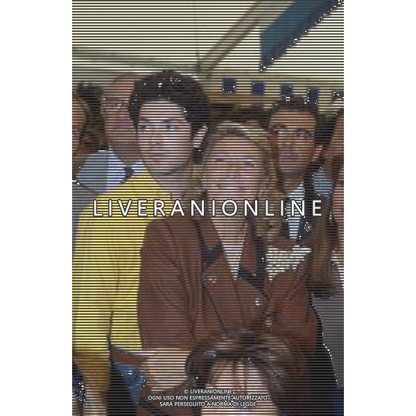 DIA-RETROSPETTIVA MARTA VACONDIO CONTESSA MARZOTTO NELLA FOTO MARTA MARZOTTO CON IL FIGLIO MATTEO NELL’ANNO 1990 AG ALDO LIVERANI SAS