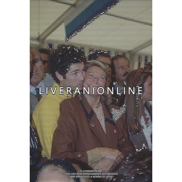 DIA-RETROSPETTIVA MARTA VACONDIO CONTESSA MARZOTTO NELLA FOTO MARTA MARZOTTO CON IL FIGLIO MATTEO NELL’ANNO 1990 AG ALDO LIVERANI SAS