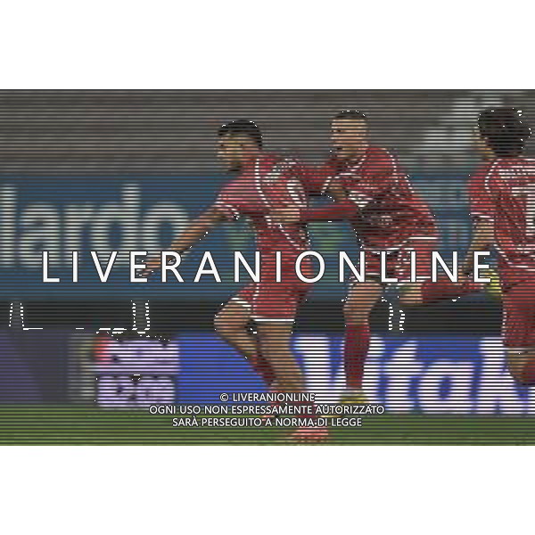 Perugia vs Arezzo Campionato Serie C Enilive - 16 Giornata Stadio Renato Curi - Perugia 22-11-2024 nella foto Esultanza Montevago ©Federico Gaetano - AGENZIA ALDO LIVERANI SAS