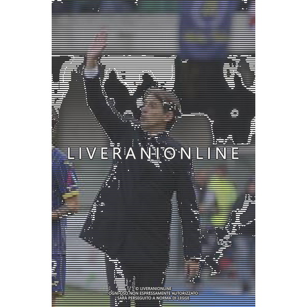 Simone Inzaghi Head Coach of Inter FC gestures during Hellas Verona FC vs Inter FC, 13° Serie A Enilive 2024-25 game at Marcantonio Bentegodi stadium in Verona (VR), Italy, on November 23, 2024. (Photo by Davide Casentini)- AGENZIA ALDO LIVERANI SAS