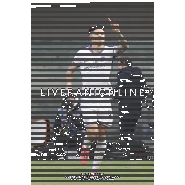 Joaquin Correa of Inter FC celebrates after scoring during Hellas Verona FC vs Inter FC, 13° Serie A Enilive 2024-25 game at Marcantonio Bentegodi stadium in Verona (VR), Italy, on November 23, 2024. (Photo by Davide Casentini)- AGENZIA ALDO LIVERANI SAS