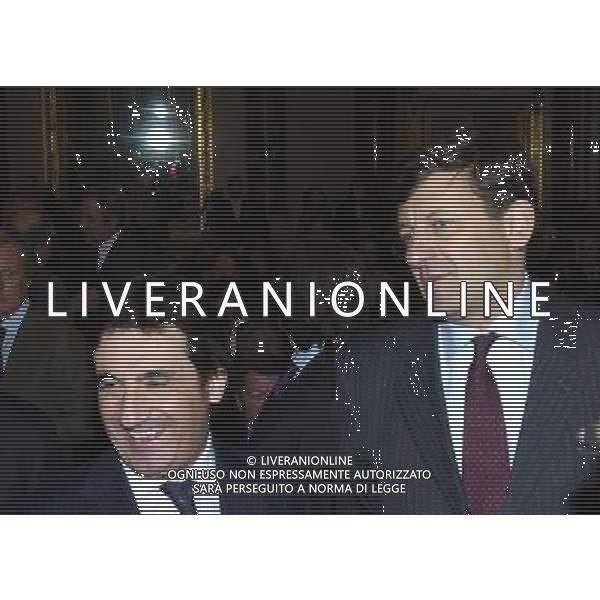 Milano 19/01/2006 Presentazione libro \'Fare Il Futuro \' di Maurizio Gasparri nella foto: Urbano Cairo-Vittorio Colao foto Danilo Recalcati / AG.Aldo Liverani