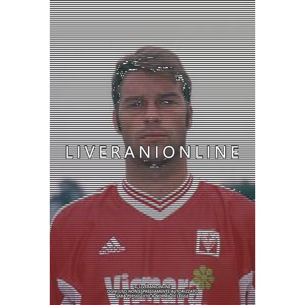 DIA-RETROSPETTIVA BELLOTTI FABIO CALCIATORE NELLA FOTO FABIO BELOTTI CON LA MAGLIA DEL MONZA CALCIO NELL’ANNO 1999-2000 AG ALDO LIVERANI SAS
