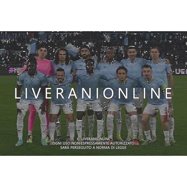 Formazione S.S. Lazio players are posing for a team photo during the UEFA Europa League 2024/25 League Phase MD5 match between S.S. Lazio and P.F.C. Ludogorets at Olympic Stadium on November 28, 2024 in Rome, Italy.-Agenzia ALDO LIVERANI SAS