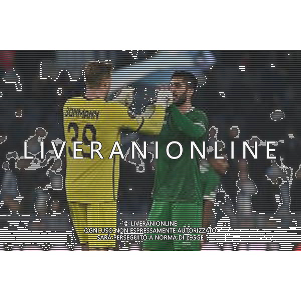Hendrik Bonmann of P.F.C. Ludogorets and Dinis Almeida of P.F.C. Ludogorets during the UEFA Europa League 2024/25 League Phase MD5 match between S.S. Lazio and P.F.C. Ludogorets at Olympic Stadium on November 28, 2024 in Rome, Italy.- Agenzia ALDO LIVERANI SAS