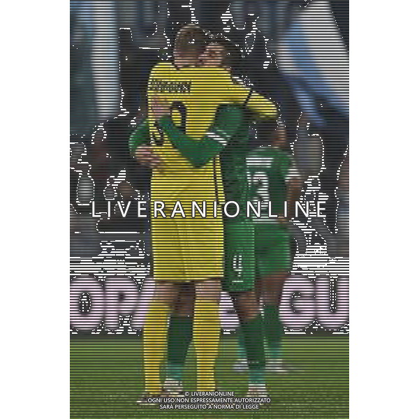 Hendrik Bonmann of P.F.C. Ludogorets and Dinis Almeida of P.F.C. Ludogorets during the UEFA Europa League 2024/25 League Phase MD5 match between S.S. Lazio and P.F.C. Ludogorets at Olympic Stadium on November 28, 2024 in Rome, Italy.- Agenzia ALDO LIVERANI SAS